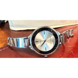 Women's 35mm silver Tone Anne Klein Diamond Watch, WR 30M, AK1411